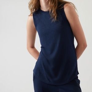 NWT Athleta Breezy Tank Navy size M